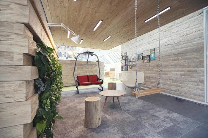 網(wǎng)絡服務公司辦公室娛樂區(qū)域裝修設計案例效果圖