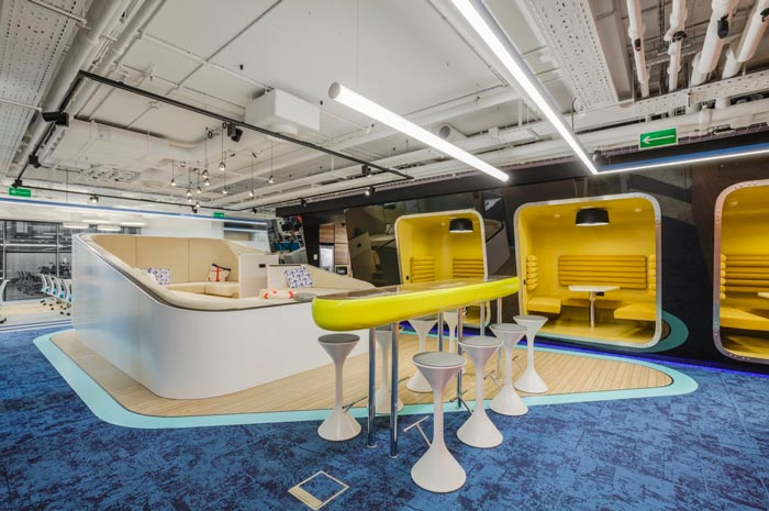 品牌營(yíng)銷策劃公司辦公室交流區(qū)域裝修設(shè)計(jì)案例效果圖