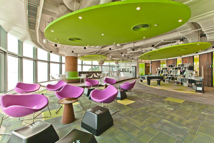 現(xiàn)代簡(jiǎn)約辦公室休息區(qū)域裝修設(shè)計(jì)案例效果圖