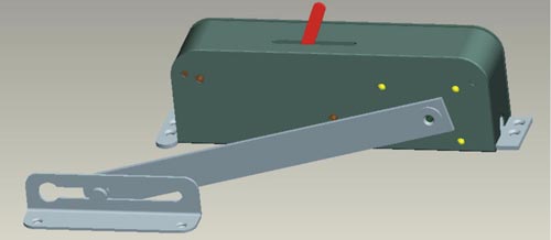 常閉式防火門電磁閥閉門器效果圖
