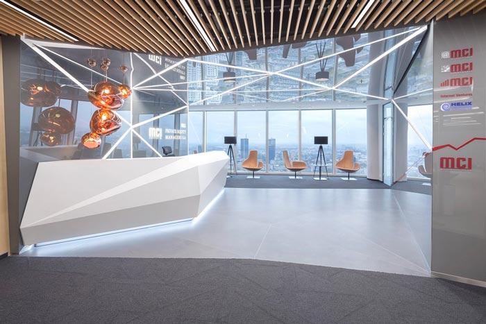 現(xiàn)代簡(jiǎn)約風(fēng)格辦公室前臺(tái)裝修設(shè)計(jì)案例效果圖