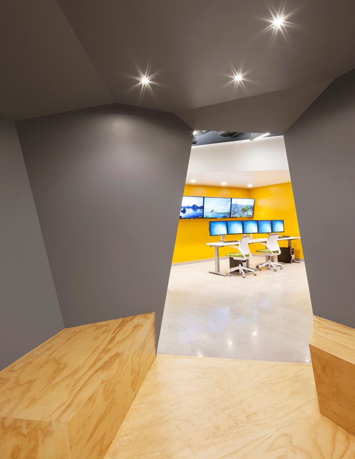 靈活創(chuàng)意辦公空間動線區(qū)域裝修設計案例效果圖