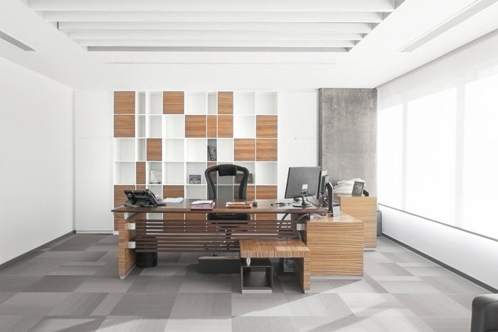 600平方開放式辦公室老總裝修設(shè)計(jì)實(shí)景圖