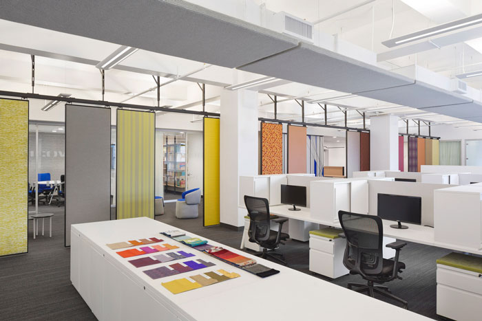 布料公司辦公室辦公區(qū)域裝修設(shè)計(jì)案例效果圖