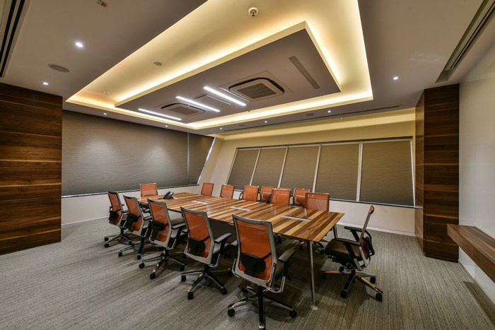 廠房辦公室小會(huì)議室裝修設(shè)計(jì)案例效果圖