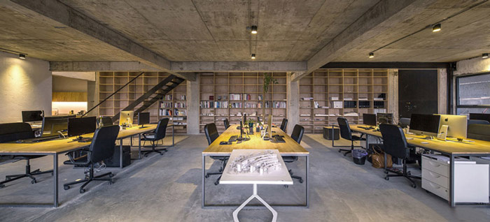 loft風(fēng)格辦公室辦公區(qū)裝修設(shè)計(jì)案例效果圖