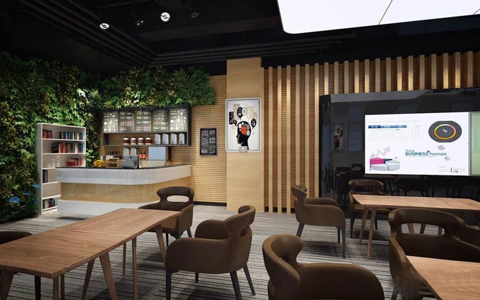 紡織公司辦公室休息區(qū)裝修設(shè)計(jì)案例效果圖