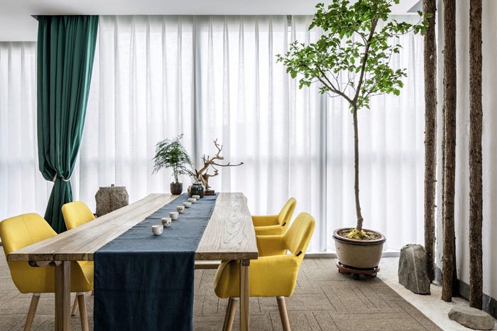 節(jié)能環(huán)保公司總經(jīng)理辦公室品茶區(qū)裝修設(shè)計案例效果圖