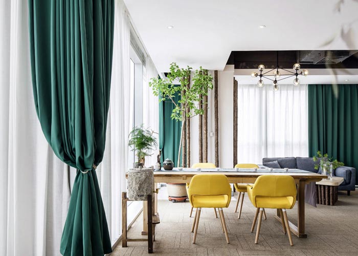 節(jié)能環(huán)保公司總經(jīng)理辦公室左側(cè)裝修設(shè)計案例效果圖