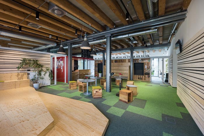 節(jié)能技術公司辦公室前臺接待裝修設計案例效果圖