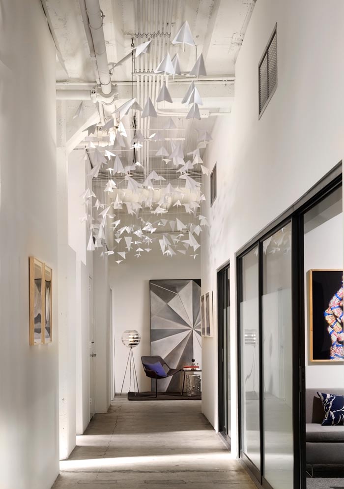 時(shí)尚辦公室進(jìn)門(mén)區(qū)修設(shè)計(jì)效果圖