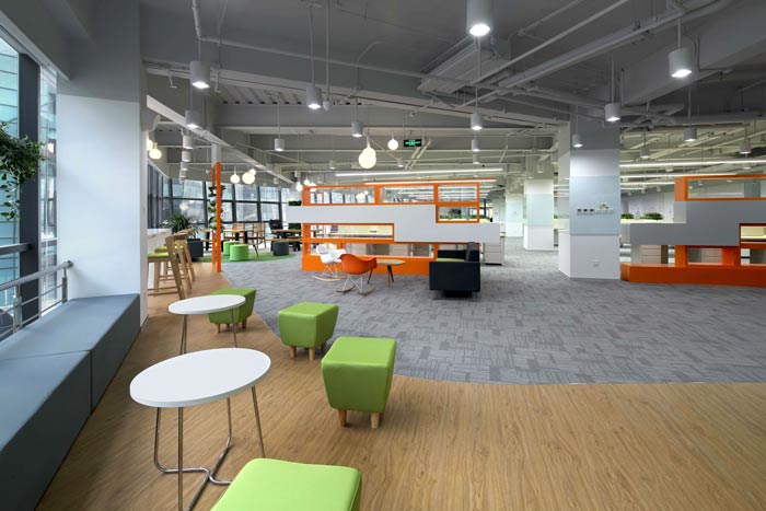 互聯(lián)網(wǎng)公司辦公樓交流區(qū)裝修設(shè)計效果圖