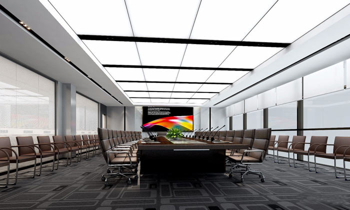 集團(tuán)總部辦公室大會(huì)議室裝修設(shè)計(jì)效果圖