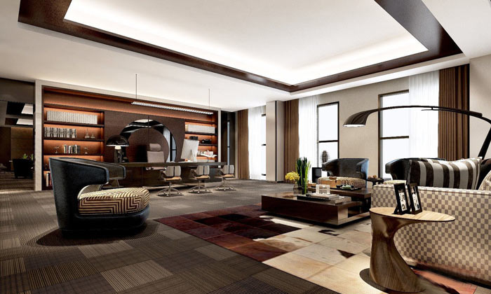 集團(tuán)總部總經(jīng)理辦公室裝修設(shè)計(jì)效果圖