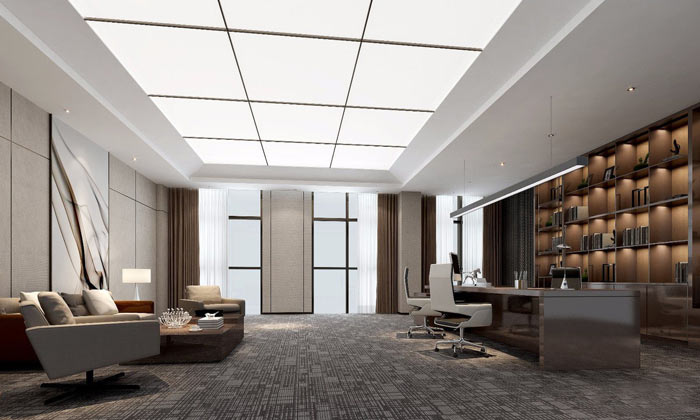 集團(tuán)總部總裁辦公室裝修設(shè)計(jì)效果圖