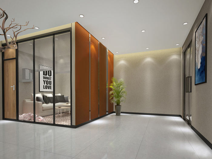 風(fēng)投公司辦公室前臺裝修設(shè)計(jì)效果圖