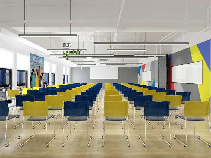 汽車超人公司辦公室20樓培訓(xùn)室裝修設(shè)計(jì)效果圖