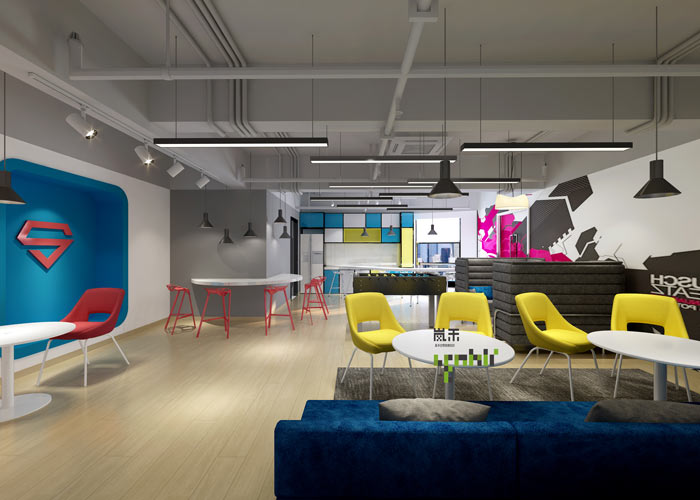 汽車超人公司辦公室20樓茶水間裝修設(shè)計(jì)效果圖