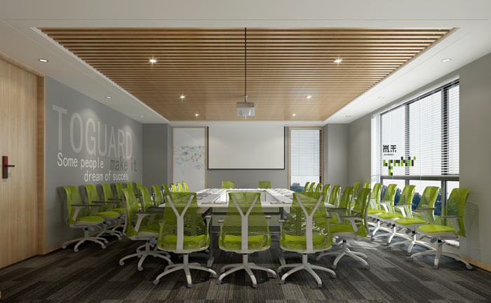 創(chuàng)新科技公司辦公室會議室裝修設計效果圖
