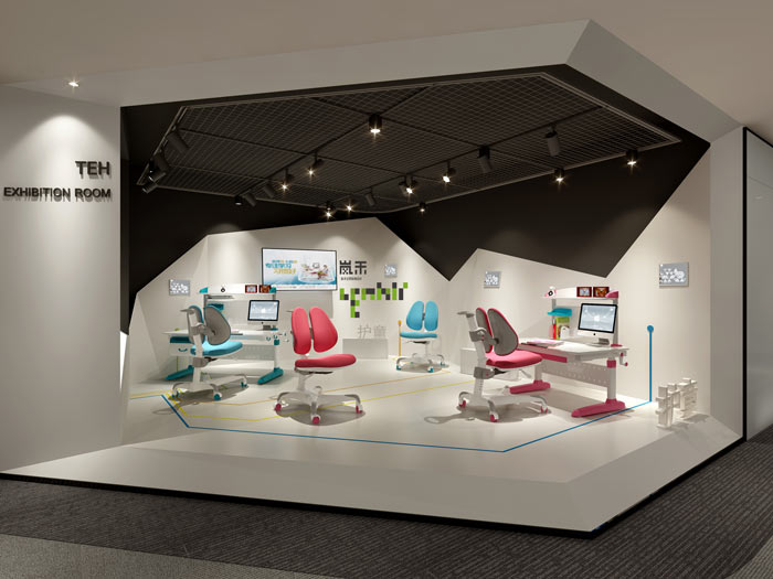 創(chuàng)新科技公司辦公室展廳裝修設計效果圖