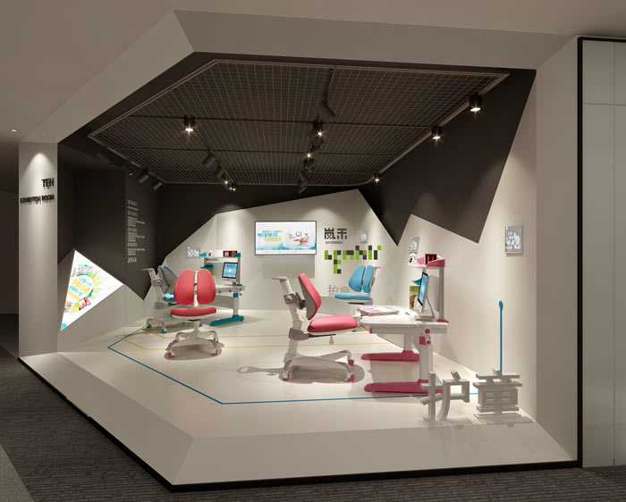 創(chuàng)新科技公司辦公室展廳裝修設計效果圖