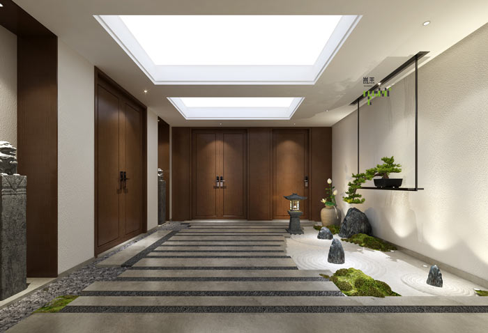 創(chuàng)新科技公司辦公室門廳裝修設計效果圖