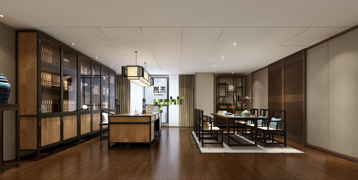 創(chuàng)新科技公司董事長辦公室裝修設計效果圖