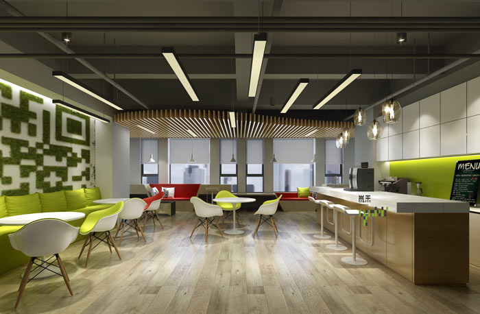 騰訊大浙網(wǎng)辦公室茶水間裝修設計案例效果圖
