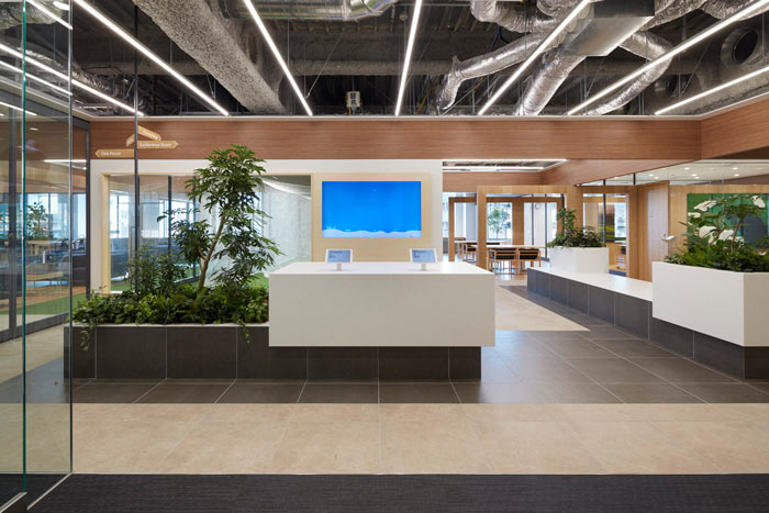 國(guó)際貿(mào)易公司辦公室前臺(tái)裝修設(shè)計(jì)效果圖