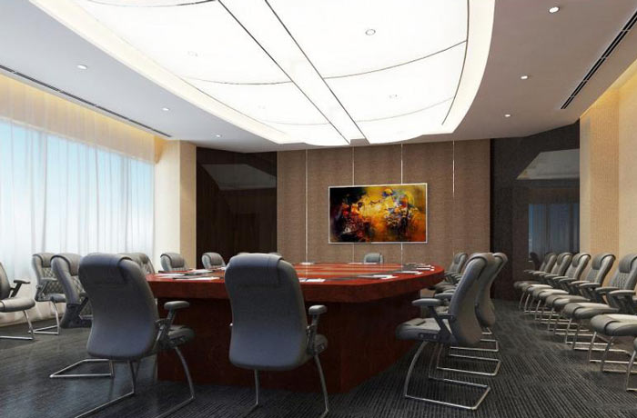 政府辦公室會議室裝修效果圖