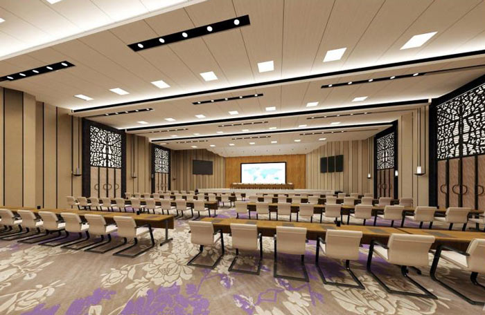 政府辦公室多功能廳裝修效果圖