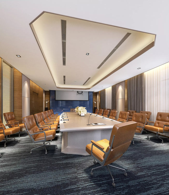 海洋局辦公室會議室裝修設(shè)計效果圖