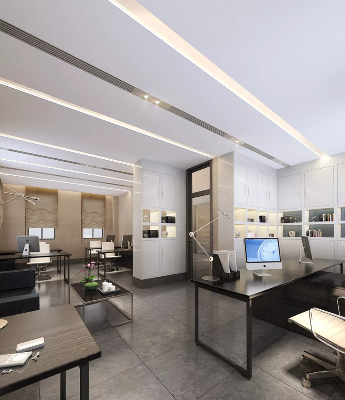 海洋局辦公室辦公區(qū)裝修設(shè)計效果圖