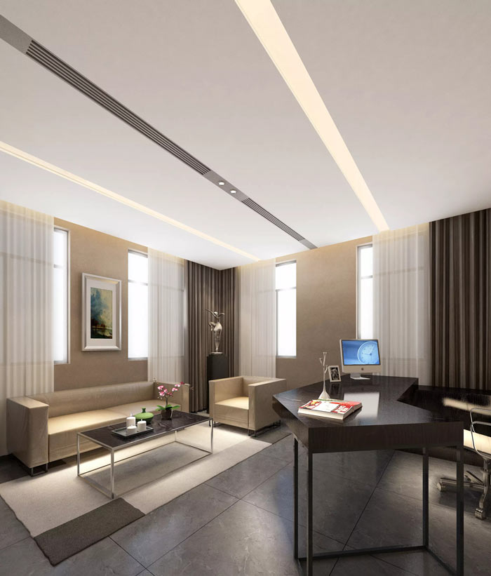 海洋局領(lǐng)導(dǎo)辦公室裝修設(shè)計效果圖