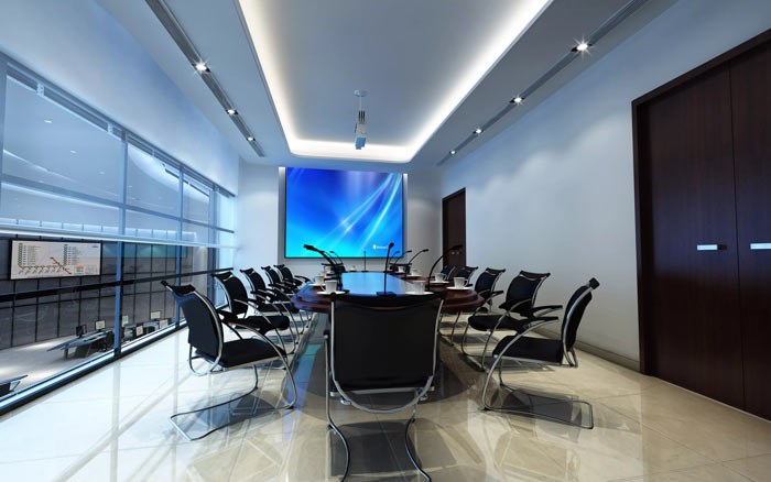 地鐵指揮中心辦公室會議室裝修設(shè)計效果圖