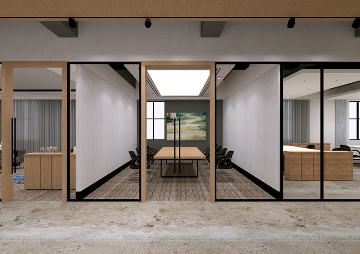 童裝公司辦公室會議室裝修設(shè)計效果圖