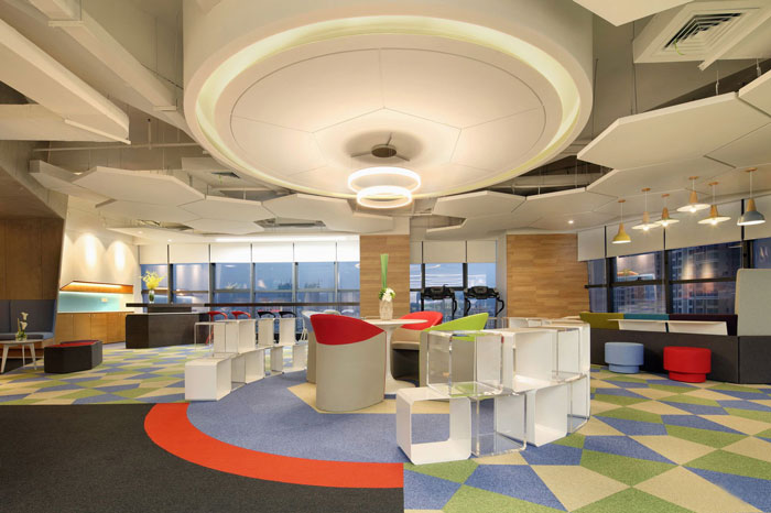 金融控股集團辦公室接待區(qū)裝修設計效果圖