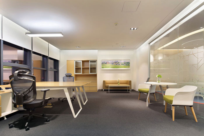 金融控股集團總經理辦公室裝修設計效果圖