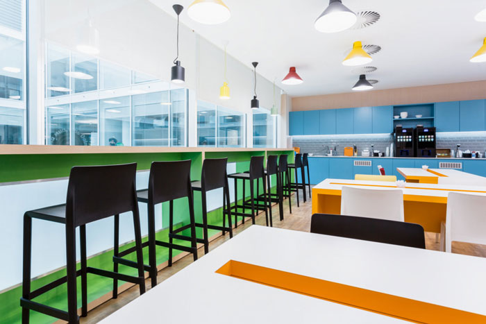 寵物食品公司辦公室吧臺(tái)裝修設(shè)計(jì)效果圖