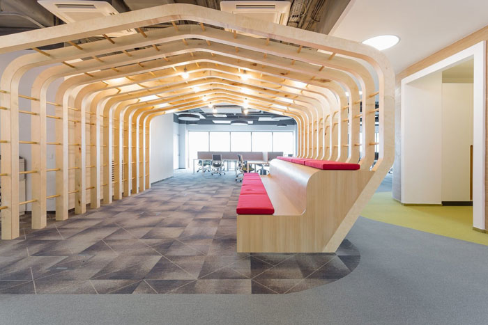 網絡安全公司辦公室休息區(qū)裝修設計效果圖