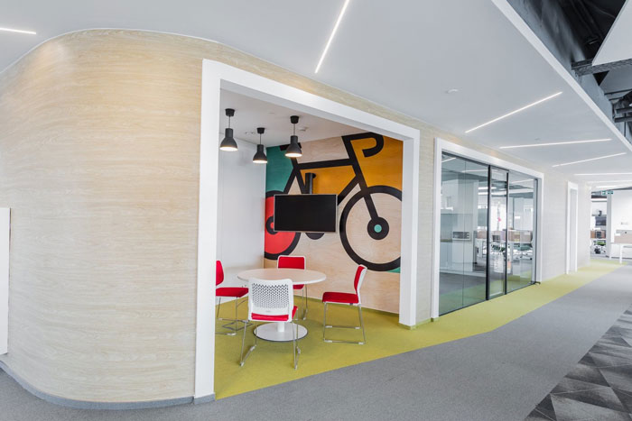 網絡安全公司辦公室洽談室裝修設計效果圖