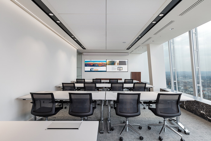 策劃公司辦公室匯報室裝修設(shè)計效果圖