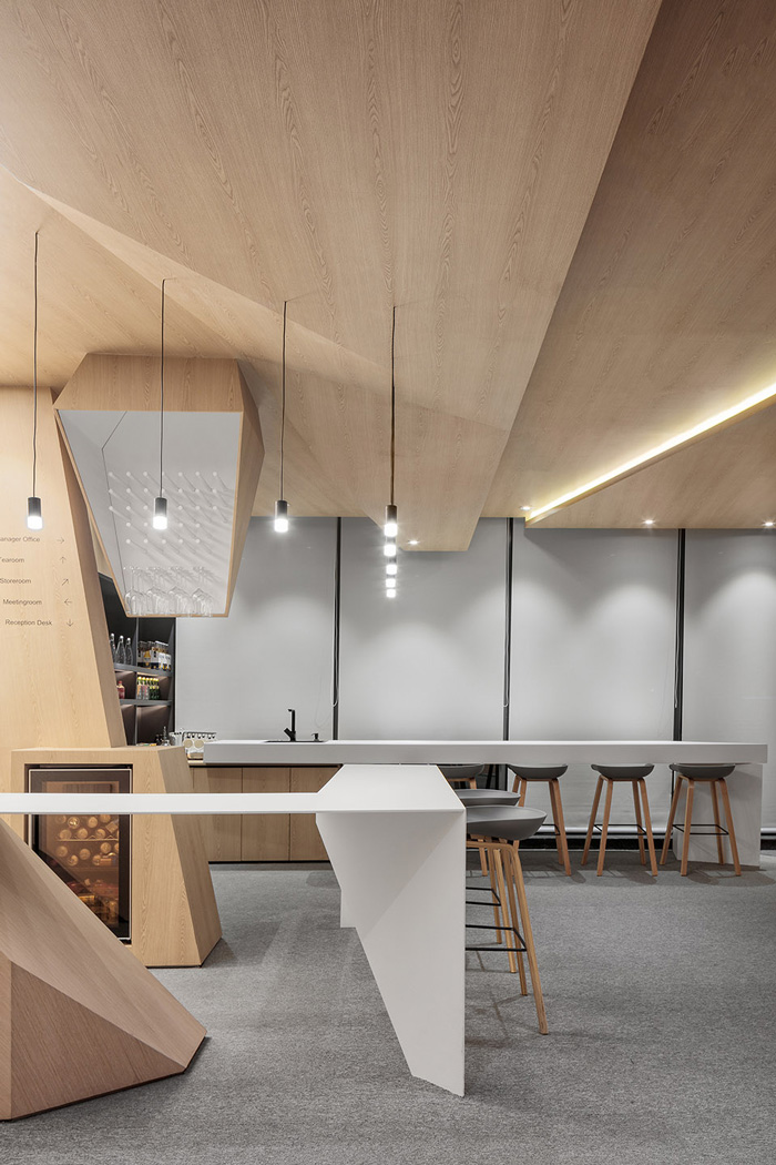 科技辦公室吧臺裝修設(shè)計效果圖