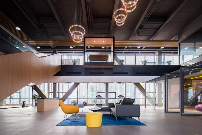 創(chuàng)客辦公大廳裝修設(shè)計(jì)效果圖