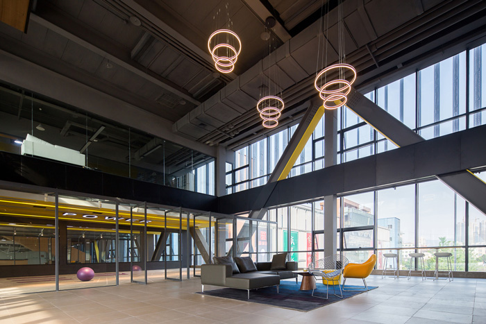 創(chuàng)客辦公接待區(qū)裝修設(shè)計(jì)效果圖