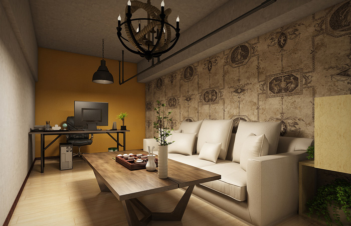 工業(yè)總經(jīng)理辦公室裝修設(shè)計效果圖