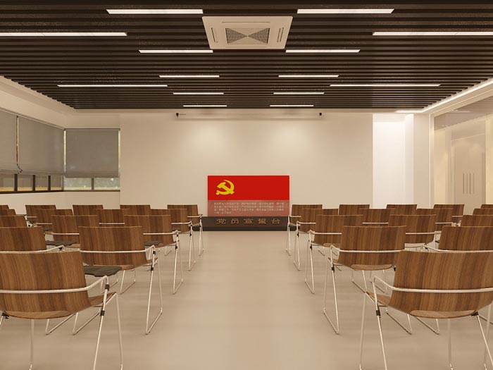 黨群服務(wù)中心培訓室裝修設(shè)計效果圖