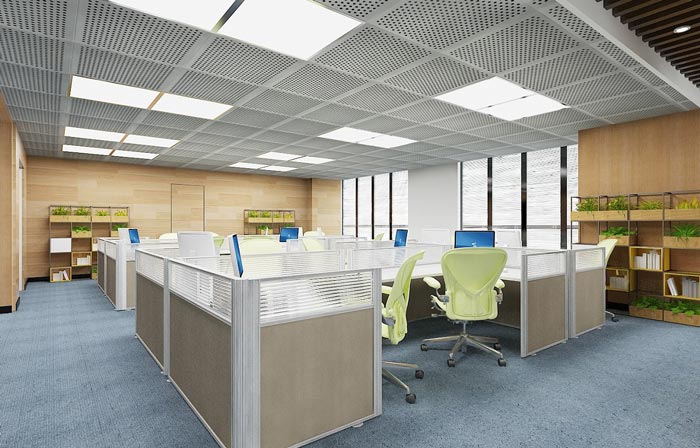 金融租賃公司辦公區(qū)裝潢裝飾設計效果圖