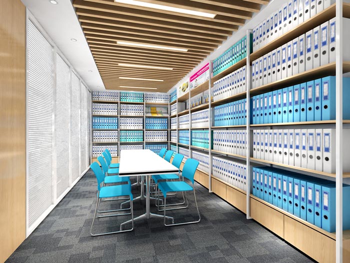 文具公司辦公室交流區(qū)裝飾設(shè)計效果圖