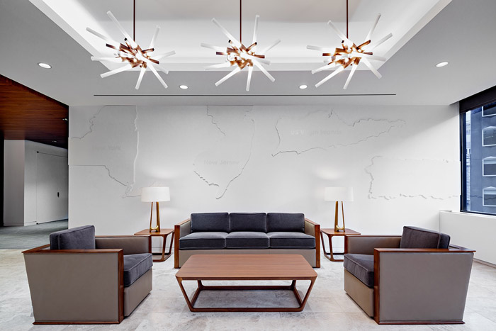 金融控股公司接待區(qū)裝修設計效果圖